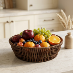 Round Wicker Basket Medium