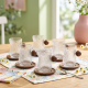 Glass Coffee Cup Set 6 Pieces 250 ml
