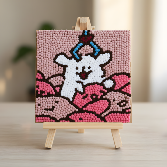 Pompom Ball Mosaic Art