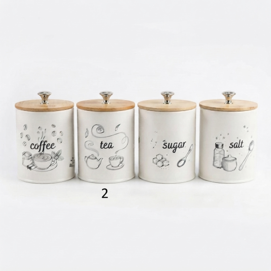 Metal Jar Set 4 Pcs