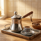 Stainless Steel Coffee Pot With Wooden Handle 350 ml
