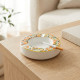 Orange Pattern Ceramic Ashtray Medium