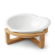 Porcelain Bowl with Wooden Stand