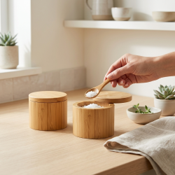 Wooden Sugar Bowl
