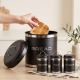 Bread Box And 3 Canisters Set