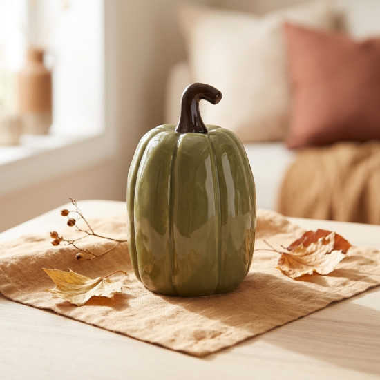 Ceramic Pumpkin Ornament