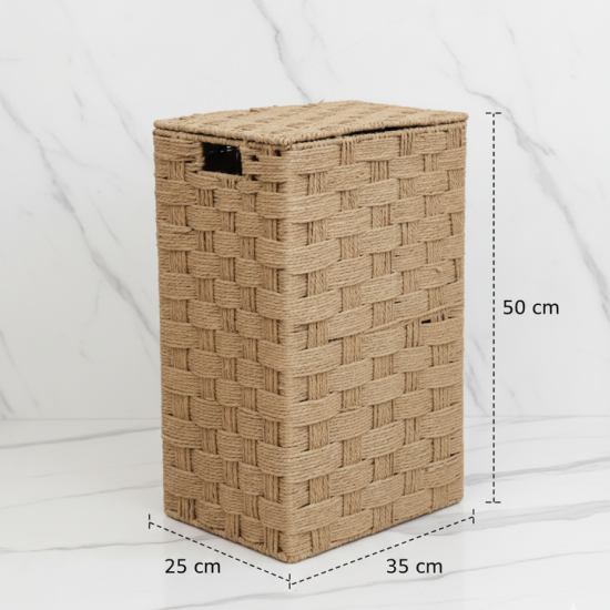 Straw Laundry Basket Medium