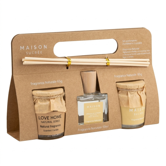 Candles & Reed Diffuser Set 3 Pieces