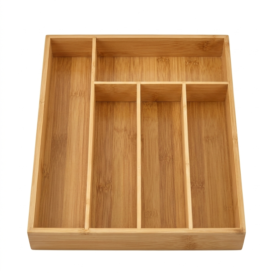 Wooden Cutlery Organizer