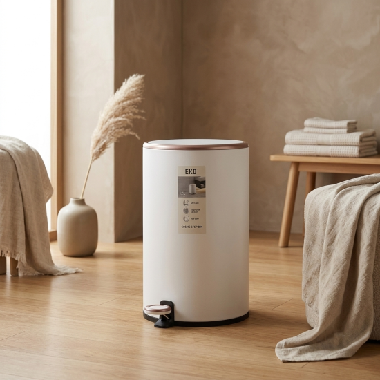 Round Trash Step Bin 12 Liter