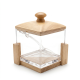 Acrylic Sugar Bowl With Wooden Lid
