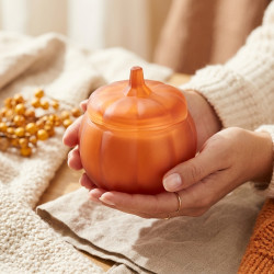 Pumpkin Shaped Candle