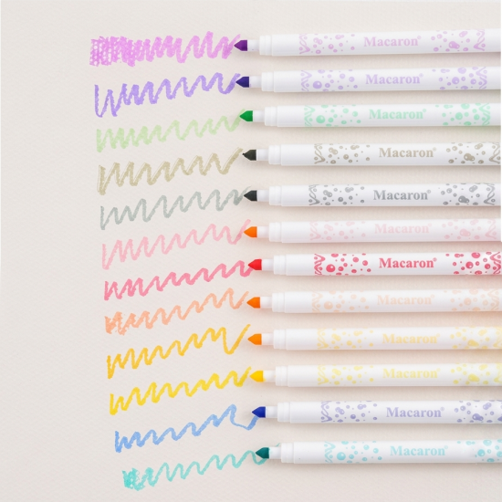Pastel Markers Set 12 Pieces